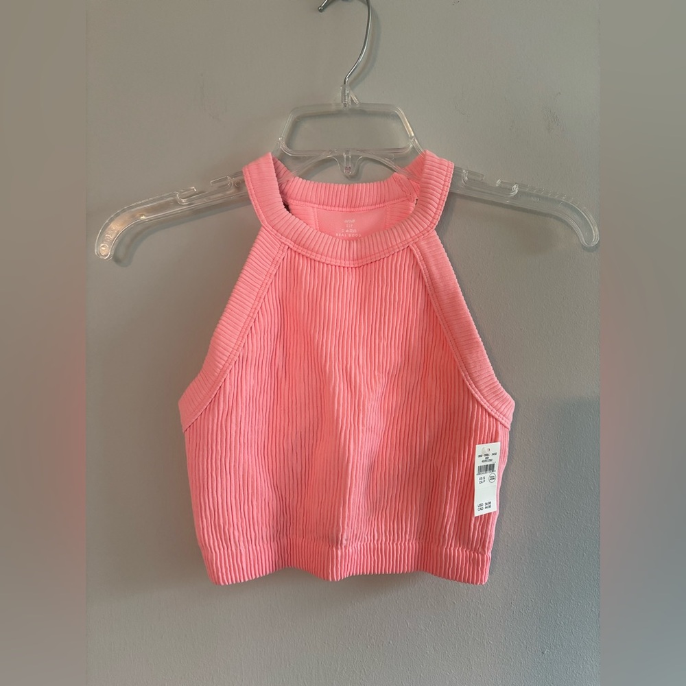 New with tags Aerie coral high neck crop top